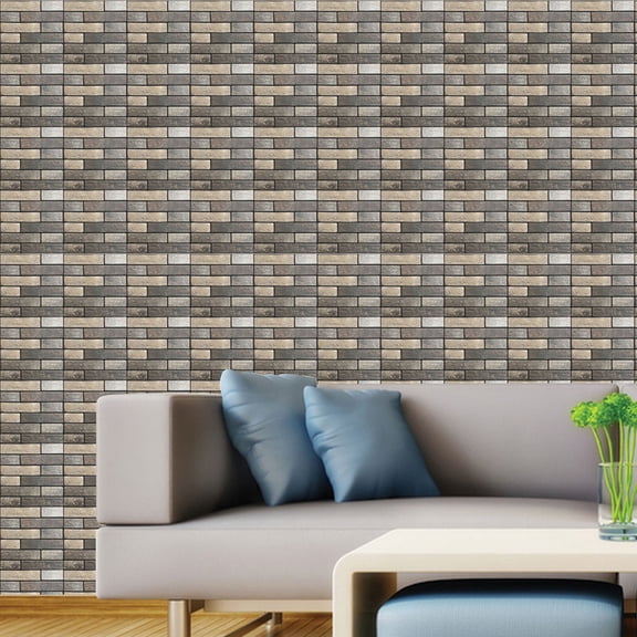 LEORX Living Room Wall Decor Plastic Multi 3D Design Wallpaper 1Pcs