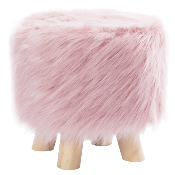 LEORX Low Stool for Children Wooden Stool for Changing Shoes in Bedroom 1Pcs