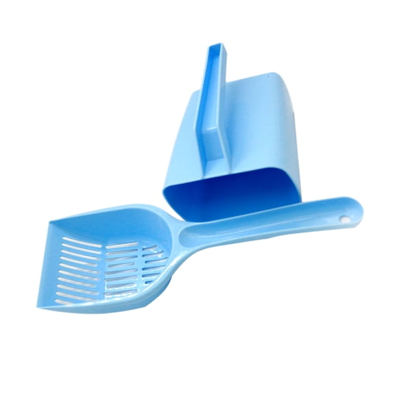 LEORX Maintenance Cat Litter Scoop Fine Sifting Plastic Blue 1Set