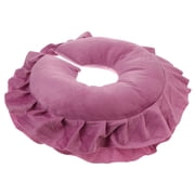 LEORX Massage Faces Down Cushion for Relaxing Cotton Rose Red 1Set