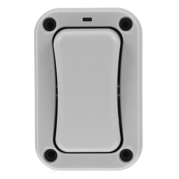 LEORX Waterproof Light Switch with IP66 Rating for Outdoor Doorbell Wall Installation Dark Grey