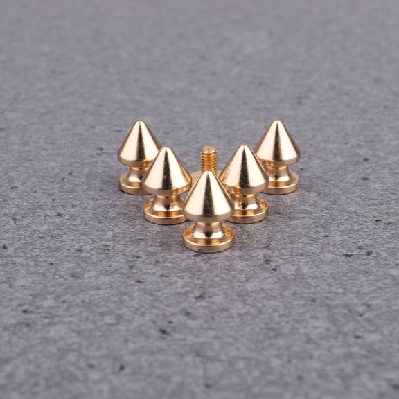 LEORX Metal Rivets 20Pcs Golden Shaped For Diy Craft Metal Rivet In Punk Style Design