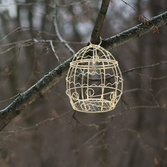 LEORX Metal Tube Bird Feeder For Outside Hanging