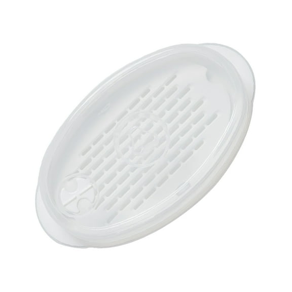 LEORX Microwave Steamer for Home Use PP Material Easy to Clean with Air Holes 1 Set