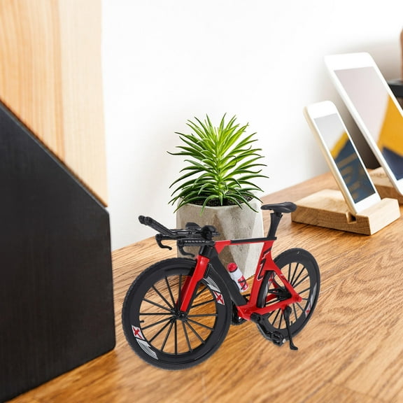 LEORX Miniature Mountain Bike Model Small Retro Bicycle for Kids Boys and Girls Christmas Birthday Gifts Vintage Desk Decor Stocking Stuffers 2pcs