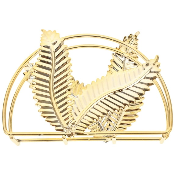 LEORX Modern Serviette Holder Iron Gold Color Tissue Storage for Dining Room 1Pack