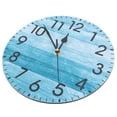 thumbnail image 1 of LEORX Modern Wall Clock Kitchen Clock Sky Blue Round Timekeeping 1Pcs, 1 of 5