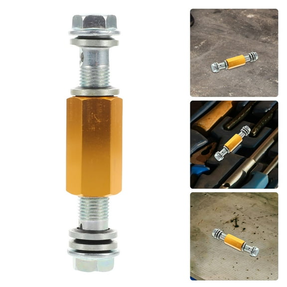 LEORX Motorcycle Brake Line Extension Connector Golden Durable Brake Hose Fitting Easy Install