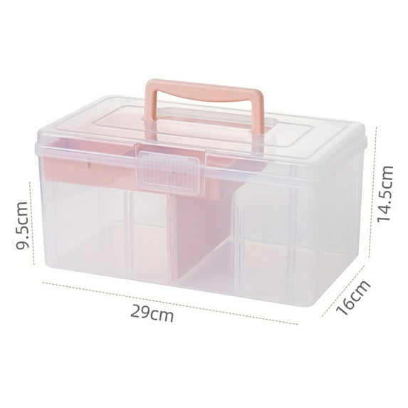 LEORX Multi-purpose Storage Box Transparent Easy 1Set