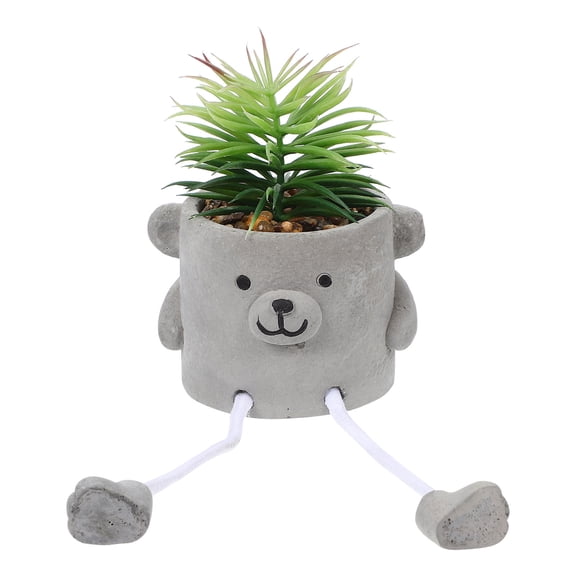 LEORX MultiColor Artificial Bonsai Potted Plant for Decoration Use Perfect for Desktop Bookshelf Windowsill 13.0 Inches