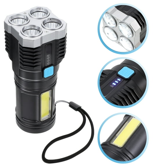 LEORX Multifunctional Flashlight Flashlight Plastic Assorted Color Men Women 1Pack