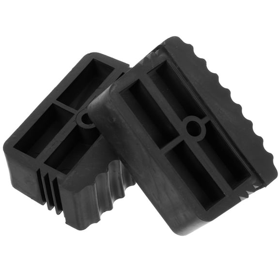 LEORX Non Slip Ladder Rubber Tips 2Pcs Round Black Ladder Feet Covers for Stable Grip 1.4x1.7x0.8in