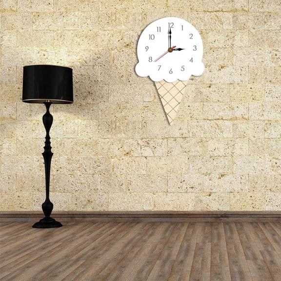 LEORX Modern White Creative Hanging Wall Clock for Family Room Bedroom and Kitchen