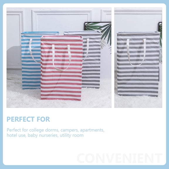 LEORX Multipurpose Light Grey Laundry Basket Sturdy Storage Basket for Bedroom and Living Room