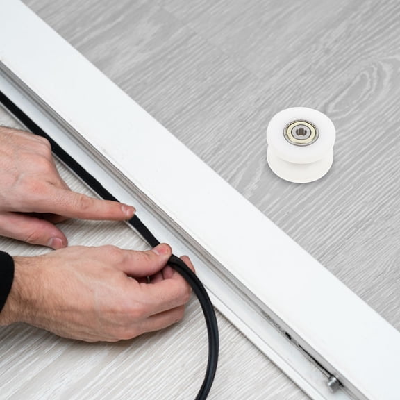 LEORX Nylon Dual-bearing Rolling Door and Window Pulley for Fitness Equipment 1Set 4.30X4.30X2.50CM