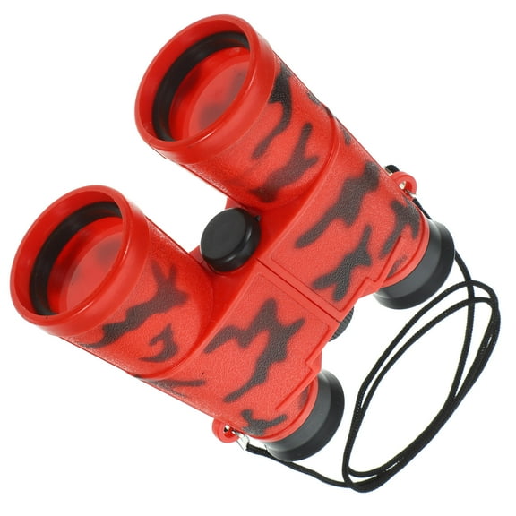 LEORX Outdoor Exploration Kit for Kids Binocular Toy with Red ABS for Nature Exploration 1Set