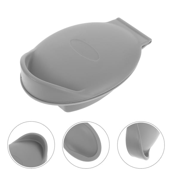 LEORX Oyster Shucking Hand Clip 1Set for Indoor and Outdoor Use Grey Silicone Ergonomic Design