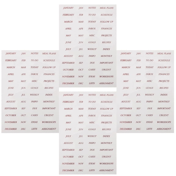 LEORX PVC Stationery Stickers for Scrapbook Decoration and Craft Enthusiasts