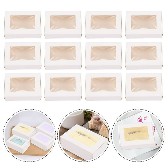 LEORX Paper Box 30Pack for Soap and Small Items Rectangular 3.35X2.36X1.18in