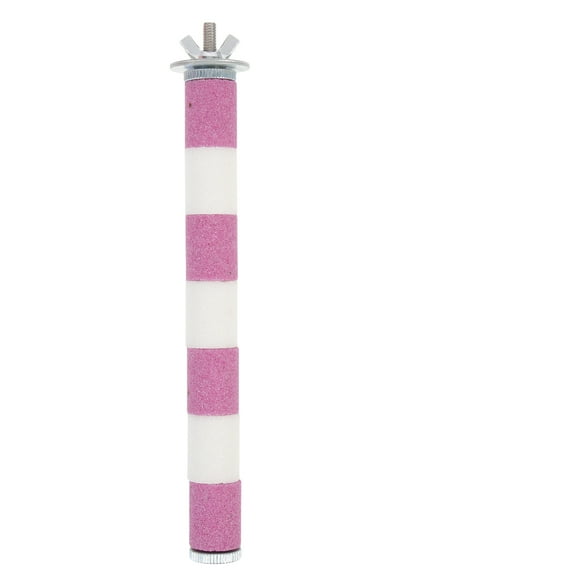 LEORX Natural Wood Parrot Perch Scratching Stick Quartz Sand 1Pack