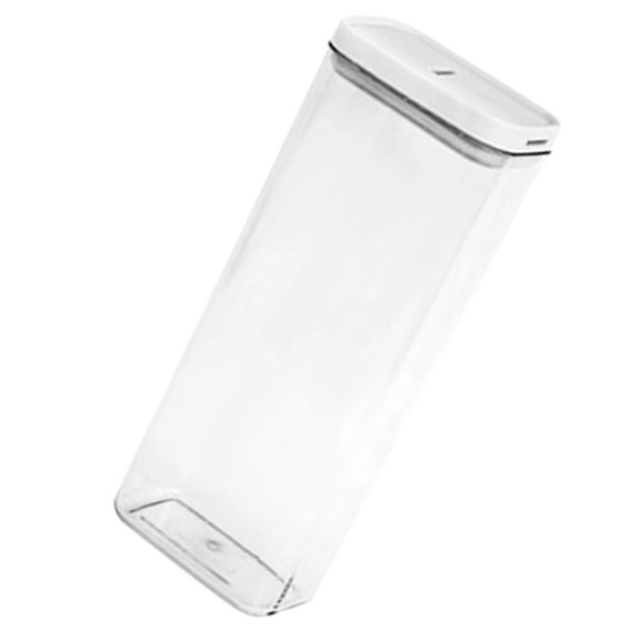 LEORX Pasta Containers Storage Airtight 1Pcs 30X11.4X7.4In Clear Plastic Cylindrical Shape For Pantry