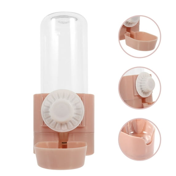 LEORX Dog Water Bottles Pet Water Bottle Pink Plastic 1Pack