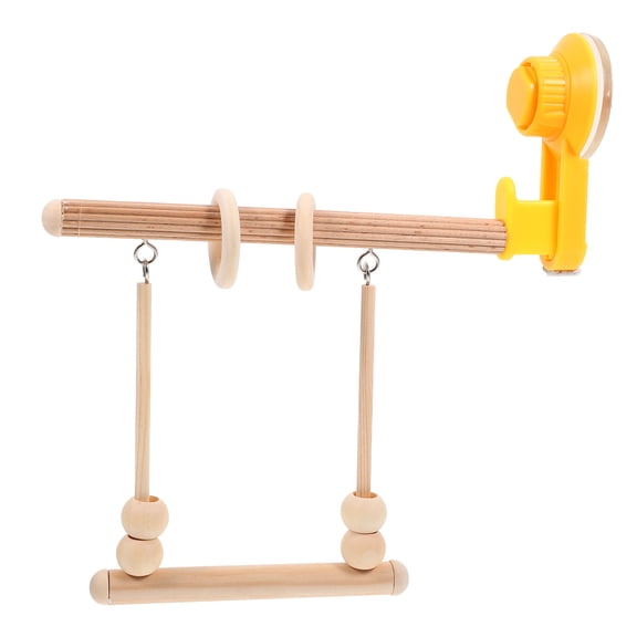 LEORX Multi-Color Wooden Bird Perch Stand for Pet Use and Training