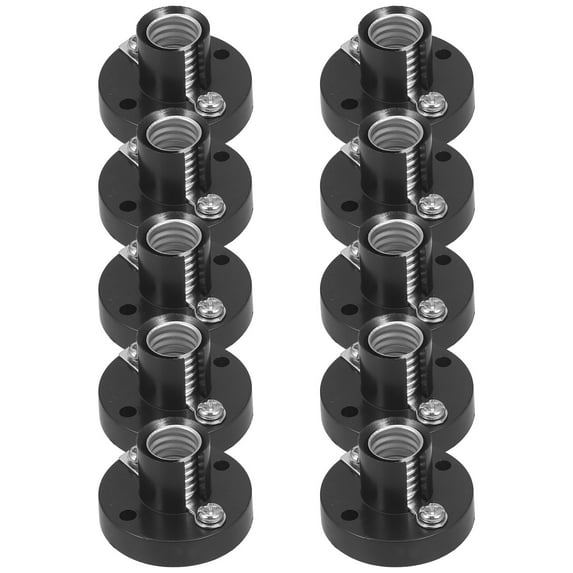 LEORX 10Pcs Black Screw Bulb Socket Lamp Holder for Indoor Outdoor Use
