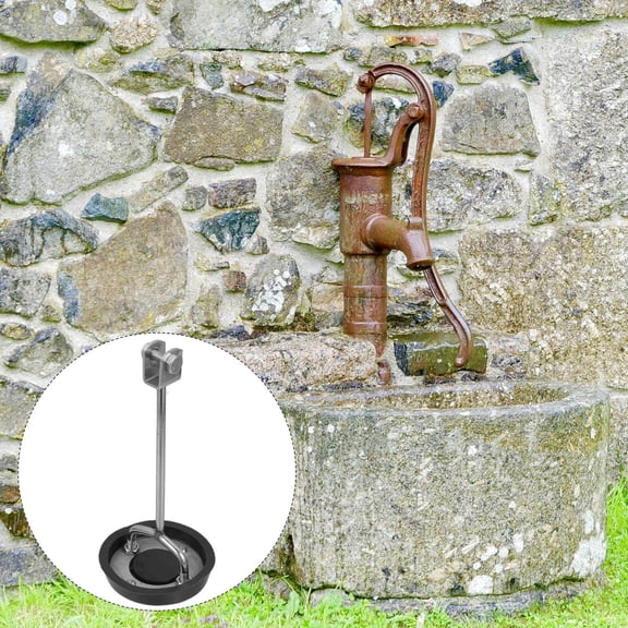 LEORX Pitcher Pump Parts 1Set in Black Stainless Steel for Water Wells and Farms Offering Reliable Manual Operation