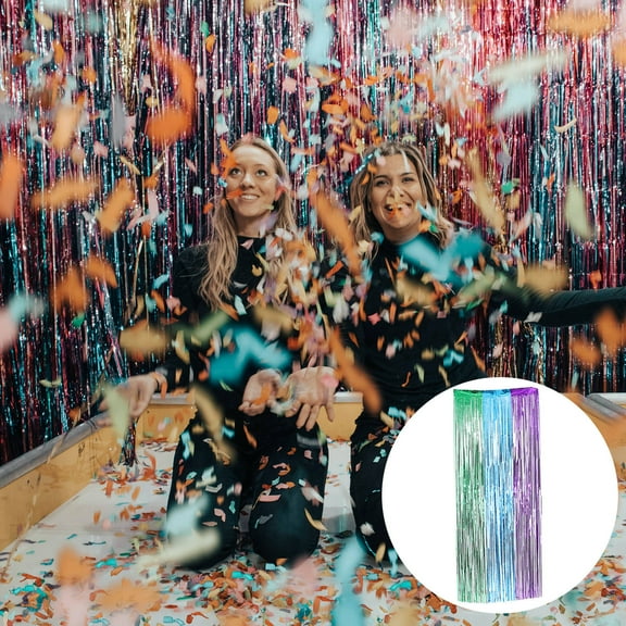 LEORX Foil Streamers Purple PVC 1Pcs Event Organizers Shiny