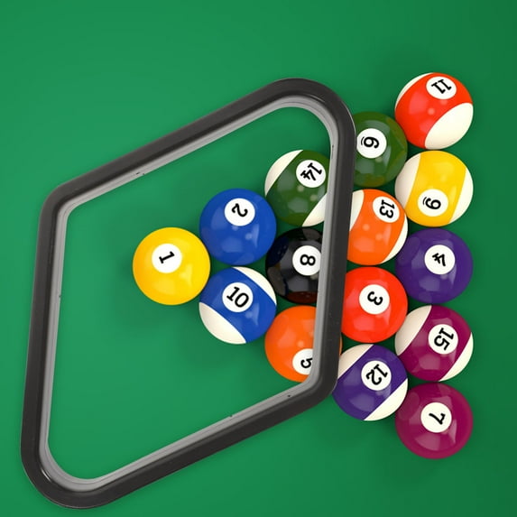 LEORX Pool Table Accessory 2Set Billiard Ball Storage Rack Diamond Shaped Plastic 11.40X7.86X1.18in