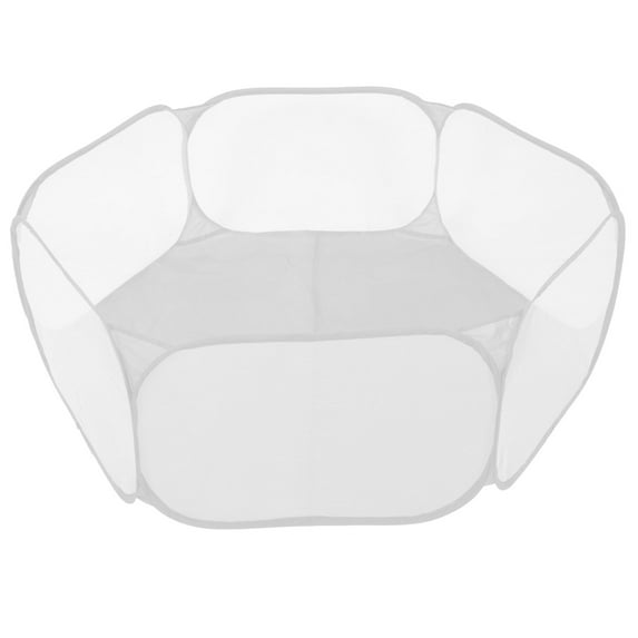 LEORX Grey Polyester Small Animal Playpen Foldable Portable Pet Fence for Home