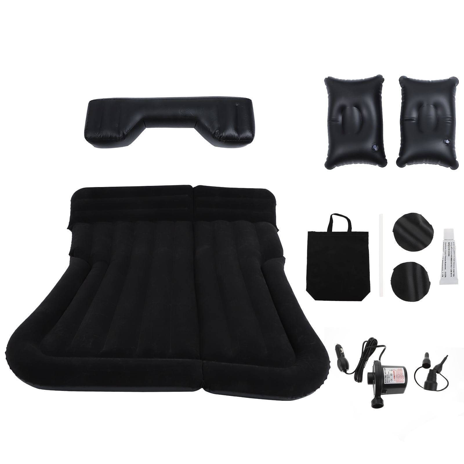 LEORX Portable Inflatable Mattress for Sleeping Use with PVC Material Black Color 1 Set