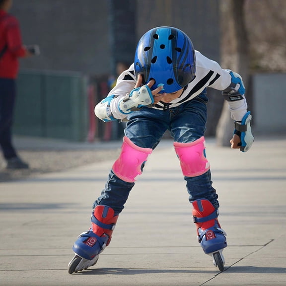 LEORX Protective Gear Set for Skating Roller Skating Skateboard Cycling Pink 6Pcs