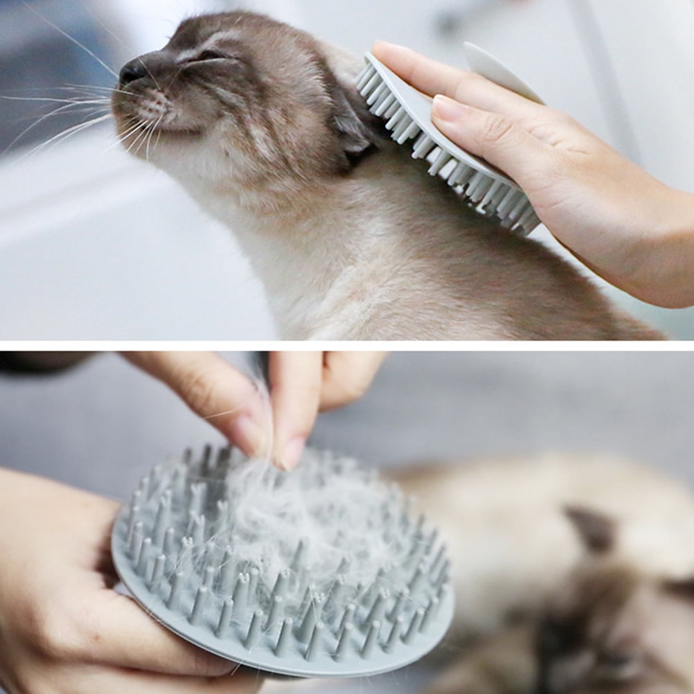 Curated visual reference: Visual Reference: Leorx Puppy Brush For Knot Elimination Silicone Grey Ergonomic