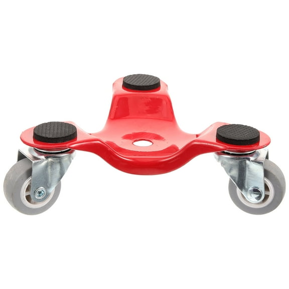 LEORX Red Dolly for Moving 1Pcs Furniture Mover with Rubber 5.1x5.1x2.2in