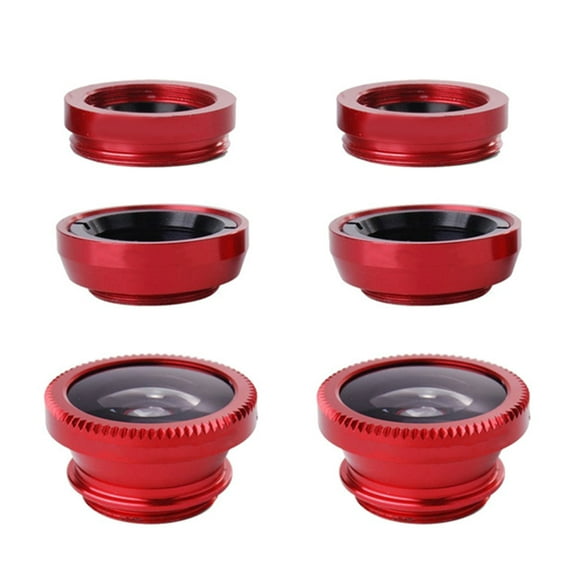 LEORX Phone Camera Lens Kit Red 2 Sets Pet Photography