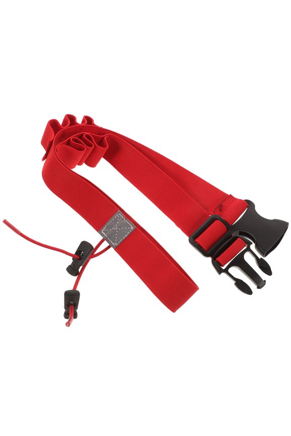 Red Polyester Race Bib Holder Belt 11.79X11.79X0.98in 1Pcs For Night Running