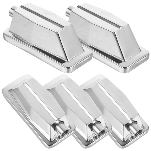 LEORX Replacement Metal Snare Drum Lugs Set Silver for Jazz Drum 5 Pieces Hold Steady