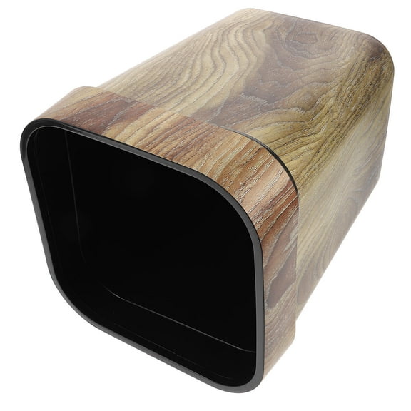 LEORX 1PC Indoor Garbage Can Featuring Pressure Ring Design Made Of Brown PP Material