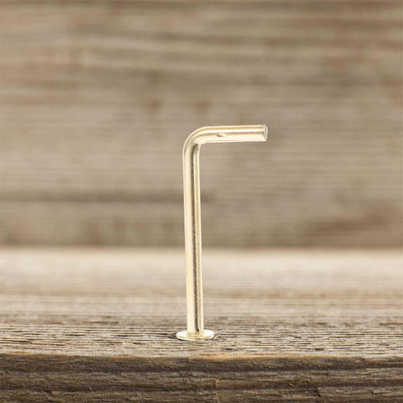 LEORX Right Angle Hooks 100Pcs Golden Carbon Steel Self Tapping Fastening Organizer 0.8x0.4x0.2in