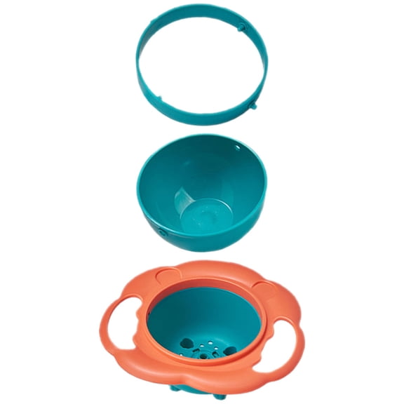 LEORX Rotary Balance Bowl Spill Resistant Design for Toddler Use 6.3 Inches