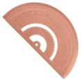 thumbnail image 1 of LEORX Brown Copper Protractor for Math Drafting and Measuring Accurate Angles, 1 of 6