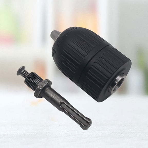 LEORX Self Tightening Drill Chuck Black High Carbon Steel for 1 Set