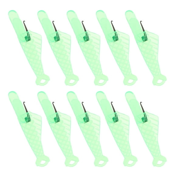 LEORX Sewing Needle Threading Device in Green for People with Less Dexterous Fingers 10Pcs