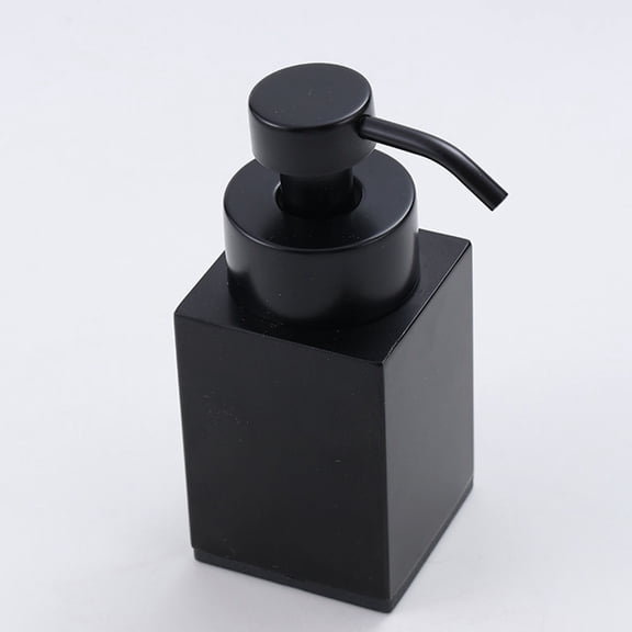 LEORX Manual Lotion Dispenser Soap Storage Reusable Black Plastic 1Set Office
