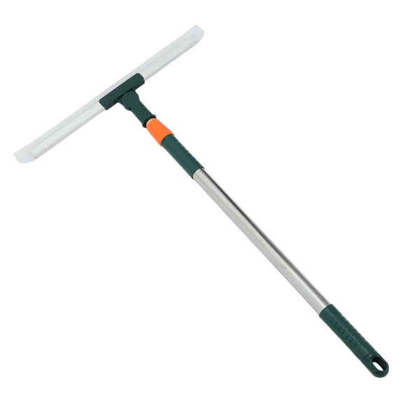 LEORX Shower Cleaner Scraper Silicone Squeegee Dark Green Rotating Head 1Pack