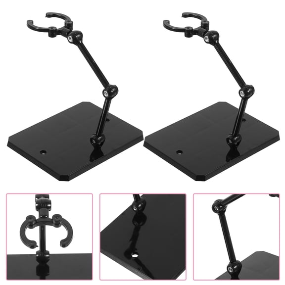 LEORX Simple Design Action Figure Display Holder Plastic for Figure Collectors Model Storage
