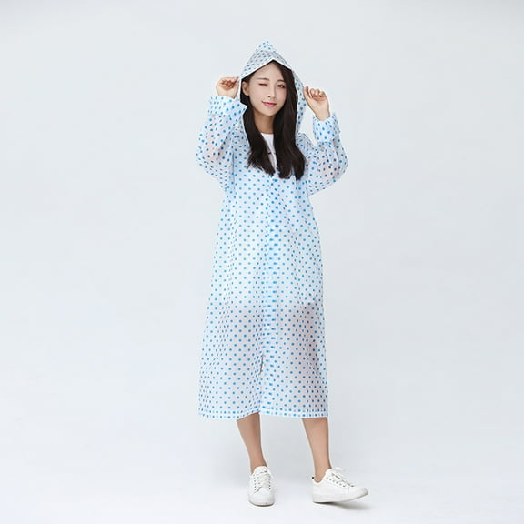 LEORX Simple Design Rain Gear Rain Poncho for Adults EVA Waterproof 1Pack