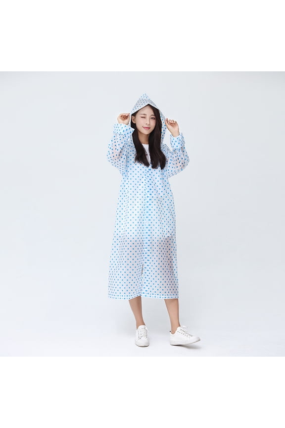 Simple Design Rain Gear Rain Poncho for Adults EVA Waterproof 1Pack